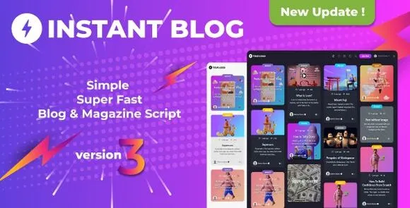 Blog tức thì v3.3 – Tập lệnh PHP Blog nhanh và đơn giản