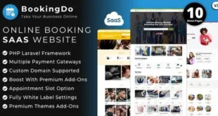 BookingDo SaaS v3.6 Nulled – Tập lệnh xây dựng trang web đặt lịch hẹn