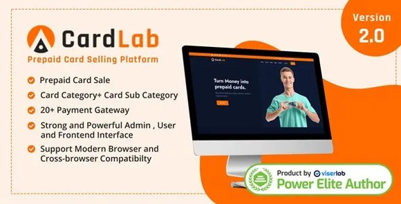 CardLab v2.0 Nulled – Nền tảng bán thẻ trả trước