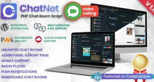 ChatNet v1.11 Nulled – Tập lệnh trò chuyện riêng tư