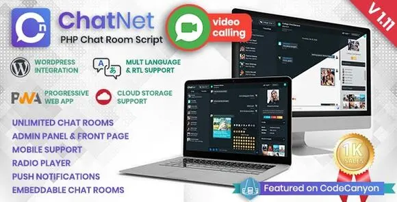 ChatNet v1.11 Nulled – Tập lệnh trò chuyện riêng tư