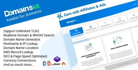 DomainsKit v2.7.1 Nulled – Bộ công cụ dành cho tập lệnh PHP miền