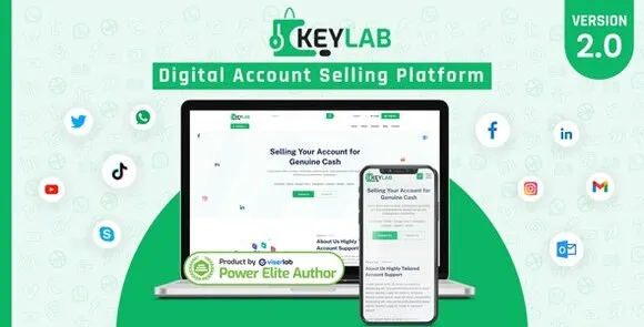 KeyLab v2.0 Nulled – Tập lệnh nền tảng bán tài khoản kỹ thuật số