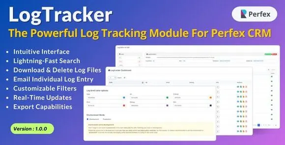 LogTracker v1.0 – Mô-đun theo dõi nhật ký mạnh mẽ cho Addon Perfex CRM