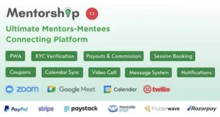 Mentorship v1.1 Nulled – Ultimate Mentor Mentee Kết nối nền tảng PHP Script