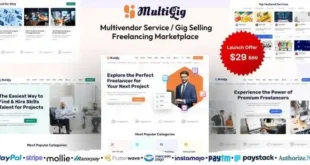 MultiGig v1.0 Nulled – Tập lệnh thị trường tự do bán dịch vụ