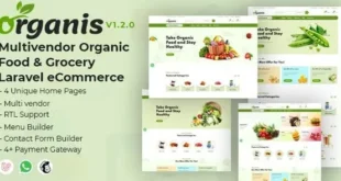 Organis v1.2.1 – Tập lệnh PHP thương mại điện tử và thực phẩm hữu cơ