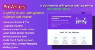 ProWriters v2.0 – Bán dịch vụ viết trực tuyến