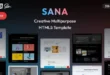 Sana v1.1 – Mẫu HTML5 đa năng sáng tạo