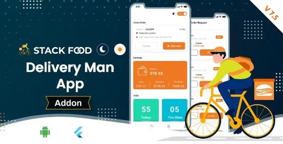 StackFood Multi Restaurant v7.5 – Người đặt hàng giao đồ ăn