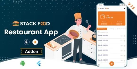 StackFood Multi Restaurant v7.5 – Nguồn ứng dụng nhà hàng đặt món ăn