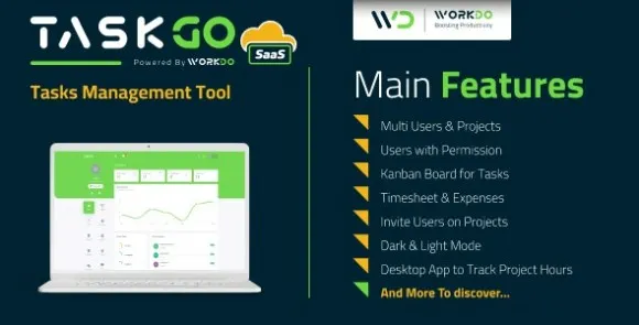 TaskGo SaaS v6.1 Nulled – Công cụ quản lý tác vụ