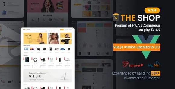 The Shop v3.4 Nulled – Tập lệnh PHP CMS thương mại điện tử PWA