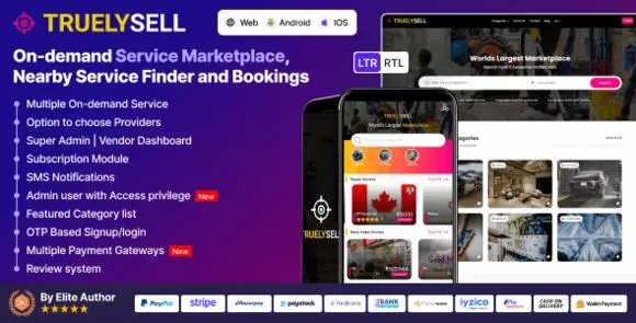 TruelySell v2.3.4 Nulled – Thị trường dịch vụ theo yêu cầu