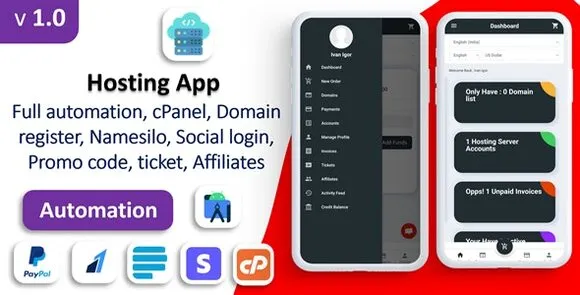 Ứng dụng Markhost v1.0 – Thanh toán Web Hosting