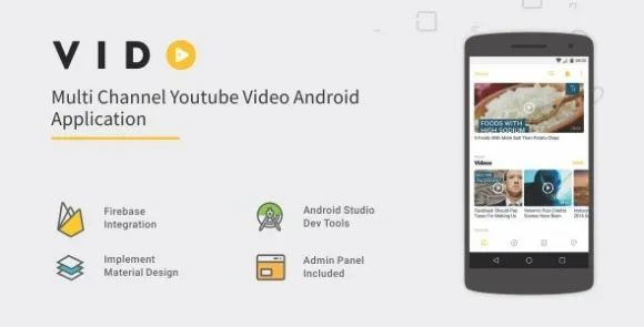 Vido v2.2 – Mã nguồn ứng dụng đa kênh YouTube dành cho Android