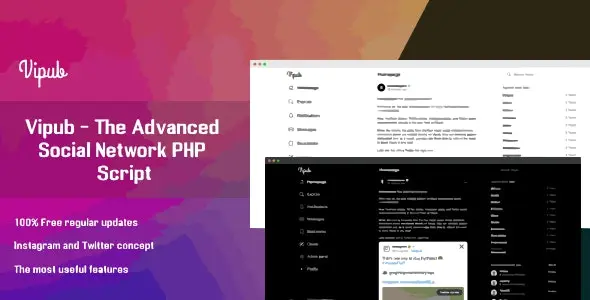 Vipub v1.3 – Tập lệnh PHP mạng xã hội nâng cao