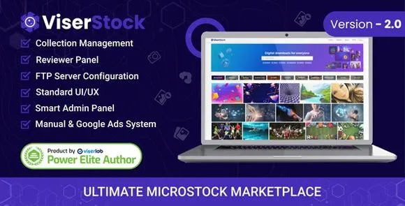 ViserStock v2.0 Nulled – Tập lệnh PHP cuối cùng của Microstock Marketplace