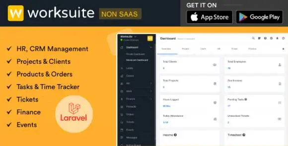 WORKSUITE v5.4.21 Nulled – Tập lệnh quản lý nhân sự