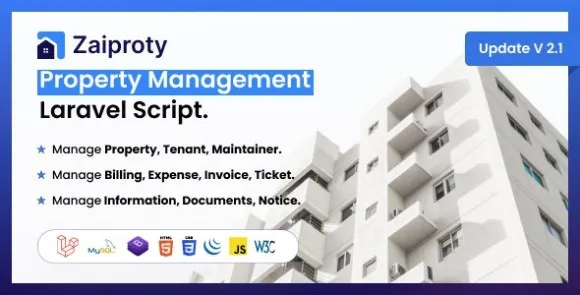 Zaiproty v3.7 Nulled – Tập lệnh Laravel quản lý tài sản