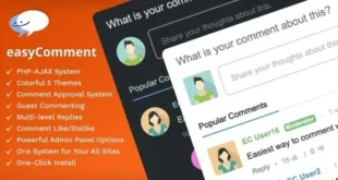 easyComment v3.0.0 – Tập lệnh bình luận PHP cho trang web